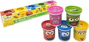 Sesame Street Modeling Dough, 5-Pack, 3oz Cans, Assorted Colors, Elmo, Cookie Monster, Big Bird, Oscar the Grouch, Abby Cadabby, Non-Toxic, Ages 3 and Up