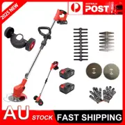 2x Battery Cordless Grass Trimmer Electric Lawn Mower Whipper Cutter