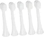 TOBBOMEY 5pcs Replacement Electric Toothbrush Compatible Series Soft Bristles for Gentle Cleaning and Anti-wear Material Safe for Teeth and Gums Easy to Wash
