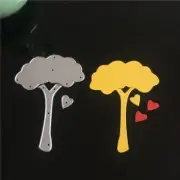 Diy Metal Cutting Dies Stencils - Tree Shape Heart Crafting Decor Stencils 1pcs