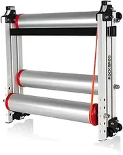 Bike Rollers Adjustable Bike Trainer Stand Foldable Indoor Cycling Bicycle Roller with Resistance for MTB Road Bike Exercise,White