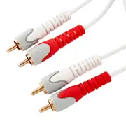 Westinghouse 3m Stereo Audio RCA Plug Male to Male Audio Cable Lead Gold Plated
