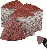 Sander Pads, 30Pcs Triangle Sanding Pads 3x3x3 Inch 1200 Grit Sander Replacement Professional for Wood, Metal, Wall & More