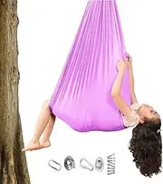 Kids Hammock Swings | Indoor and Outdoor Hammock for Children with Special Needs | Kids Pod Swing Seat Cushions | High Elasticity Calming Swing for Turning, Reading, Sitting, Lying Down, Standing