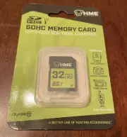 HME SDHC 32FB SD Memory CARD OPTIMIZED FOR TRAIL CAMERAS NEW HME-32GB