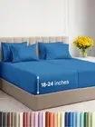 Extra Deep Split King Sheet Set - 7 Piece Breathable & Cooling Sheets - Hotel...