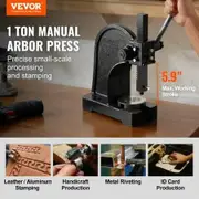 Arbor Press, 1 Ton Manual Arbor Press, 5.9" Maximum Height, Cast Iron Heavy-duty Manual Desktop Arbor Press, Precision Hand Press for Stamping, Bending, Stretching, Forming