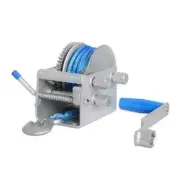 2000kg Hand Winch Dyneema Rope 3 Speed- Boat Marine Trailer Atlantic Jarrett