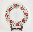 12" Marble corner / side end handmade Work pietra dura Table Top