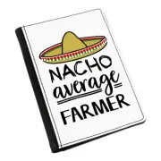 Nacho Average Farmer Passport Holder Cover Case Worlds Best Funny Awesome