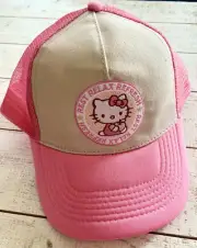 Hello Kitty Pink Trucker Cap Rest Relax Refresh SnapBack Youth Adult Ships FAST!