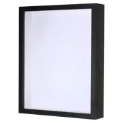 Shadow Box Frame Wooden Pressed Flower Frame Floating (Black 8x12")