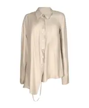 Ann Demeulemeester Jula Dropped Shoulder Shirt IT40 Nude