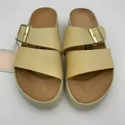 Birkenstock New w/ Box Almina Papillio Ecru Natural Leather Regular Select Size