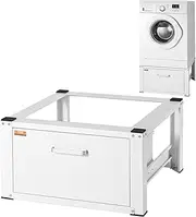 VEVOR Laundry Pedestal 686mmmW x 366mmH, Washer And Dryer Base Stand Platform Universal Fit 299kg Capacity, Heavy Duty Multi-Functional Base for Washing Machine with Drawer & Rich Accessories