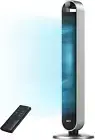 Pilot Max 120° Oscillating Tower Fan 42 Inch Bladeless Fan Quiet Motor w/ Remote