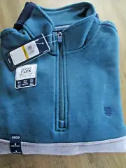 NWT IZOD MENS SPORT FLEX QUARTER ZIP SOFT TOUCH SWEATSHIRT size S RETAILS $60.00
