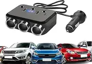 Mxshc Charging Splitter for Car,Phone Charging Adapter Car Splitter 12V-24V | Caravan, Truck, Bus 3-Socket Converter 3100Ma with Separate Control for Navigator