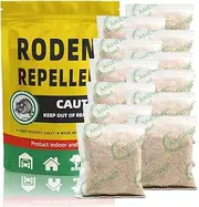 Mice Repellent, Peppermint Mouse Repellents Outdoor,Rat Repellent for House/Car/RV/Boat/Garage/Shed/Cabin,Mice Repellent for Car Engines,Mouse Repellant(12 Pouches), Yellow