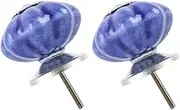 Ceramic Knob,Cabinet,Furniture Pull Handles,Door Pull,Drawer Pull Handle,2pcs, Knobs Ceramic 41mm Vintage Drawer Pull Handle DIY Furniture Cabinet Cupboard Wardrobe Dresser Door Replacement Accessory