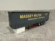 Corgi - Tri-Axle Curtainside Trailer - Massey Wilcox - 75206 - 1:50 - Mint/New