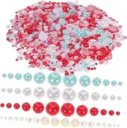 Nail Art Kit Imitation Half Pearl Flatback Decorative Nail Charm Professional Manicure Accessory