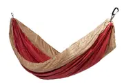 Travel Hammock - Ruby Wine Body & Lead Greay Border Double