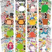48 Sheets Make a Face Stickers for Kids,Animal Stickers - Easter Sticker Party Favors Crafts Goodie Bags Stuffers Activities Gifts Games for Kids Toddler Birthday Classroom Age 3 4 5 6 7 8