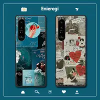 在飛比找Yahoo!奇摩拍賣優惠-索尼Xperia 1 III手機殼復古插畫索尼10iii矽膠