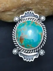 Royston Turquoise Navajo Sterling Silver Native American Ring Size 7 4184