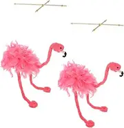 KONTONTY 2pcs Interactive Flamingo Marionette Puppets Fun Animal Design String Puppets Eye Catching Show Props for Friends