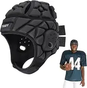 DGQY Protective Soft Shell Flag Football Helmet 7V7 Rugby Soccer EVA Foam Guardian Cap Head Protection Padded Headgear for Youth Kids Adults