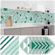 Wallpaper Paste The Paper Multi Colore Geometric Patterns Tile Stickers, Back Kitchen Self-Adhesive Removeable Stick on Wall Home Decoration