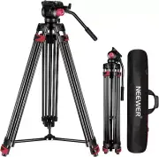 NEEWER 79”/200cm Video Tripod, Heavy Duty Aluminum Alloy Camera Tripod Stand
