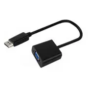 15cm Cable Male DisplayPort to Female VGA Converter/Adapter For Monitor Black