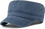 [Generic] Men's Hat Men's Summer Thin Section Breathable Washed Cotton Duck Tongue Cap Casual Versatile Retro Flat Top Hat