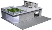1/64 Diorama Car Display Case Alloy Car Model Toy Display Stand Diecast Car Garage