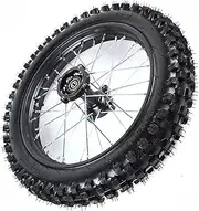 Fermoirper Rear Tire Rim Dirt Pit 90/100-16in Rear Tire Rim Dirt Pit Bike Rear Rim Wheel Dirt Bike Tire Rear Wheel Tire Assembly For Dirt Pit Bike Bigwheel 110cc 125cc 140cc 150cc 160cc 200cc
