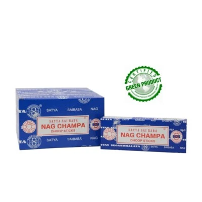 Satya Nag Champa Dhoop Sticks (120 bambooless Incense sticks)