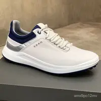 在飛比找蝦皮購物優惠-ECCO 清倉男士真皮高爾夫球 golf shoes 無釘防