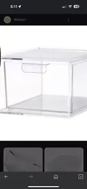 Set Of 4 Plastic Stackable Storage Containers