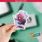 Spider Man Web Swinging Sticker Waterproof Vinyl