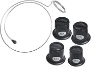 BESTYASH Watchmakers Loupe Magnifier Eye Clip Loupe Wire Jewelers Tools Headband Magnifier Magnifying Glasses for Close Work Random