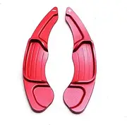 Car Steering Wheel Shift Paddles for F&ord Mondeo Edge Taurus Lincoln MKC MKX MKZ 2013-2019 Steering Wheel Shift Paddle Extension Shifters Cover 2pcs Car Styling HTEOPOEKFR(Red)
