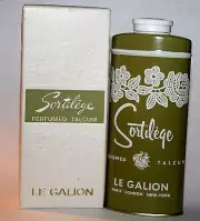 SORTILEGE by LE GALION PERFUMED TALCUM SHAKER POWDER BNIB 2 oz