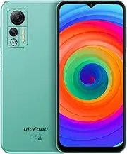 Ulefone Android 12 4G Smartphone Without Contract Note 14 (64GB), 3 Card Slot, Quad Core 4GB+64GB, Dual SIM Mobile Phone, 6.52 Inch HD+, 8MP+13MP Camera, 4500mAh Battery, Face Unlock GPS Green