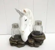 HD42505 SPICE OF PURITY DWK UNICORN SALT AND PEPPER STATUE FIGURINE DECORATION