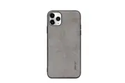 For iPhone 11 Pro Max Case Fabric Texture Soft Protective Fashionable Cover Grey