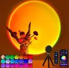 Sunset Projection Lamp Sun Mood Light 16 Multiple Colors Changing w Remote & Man