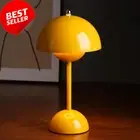 Cordless Mushroom Table Lamp Touch Dimmable LED Rechargeable Night Light